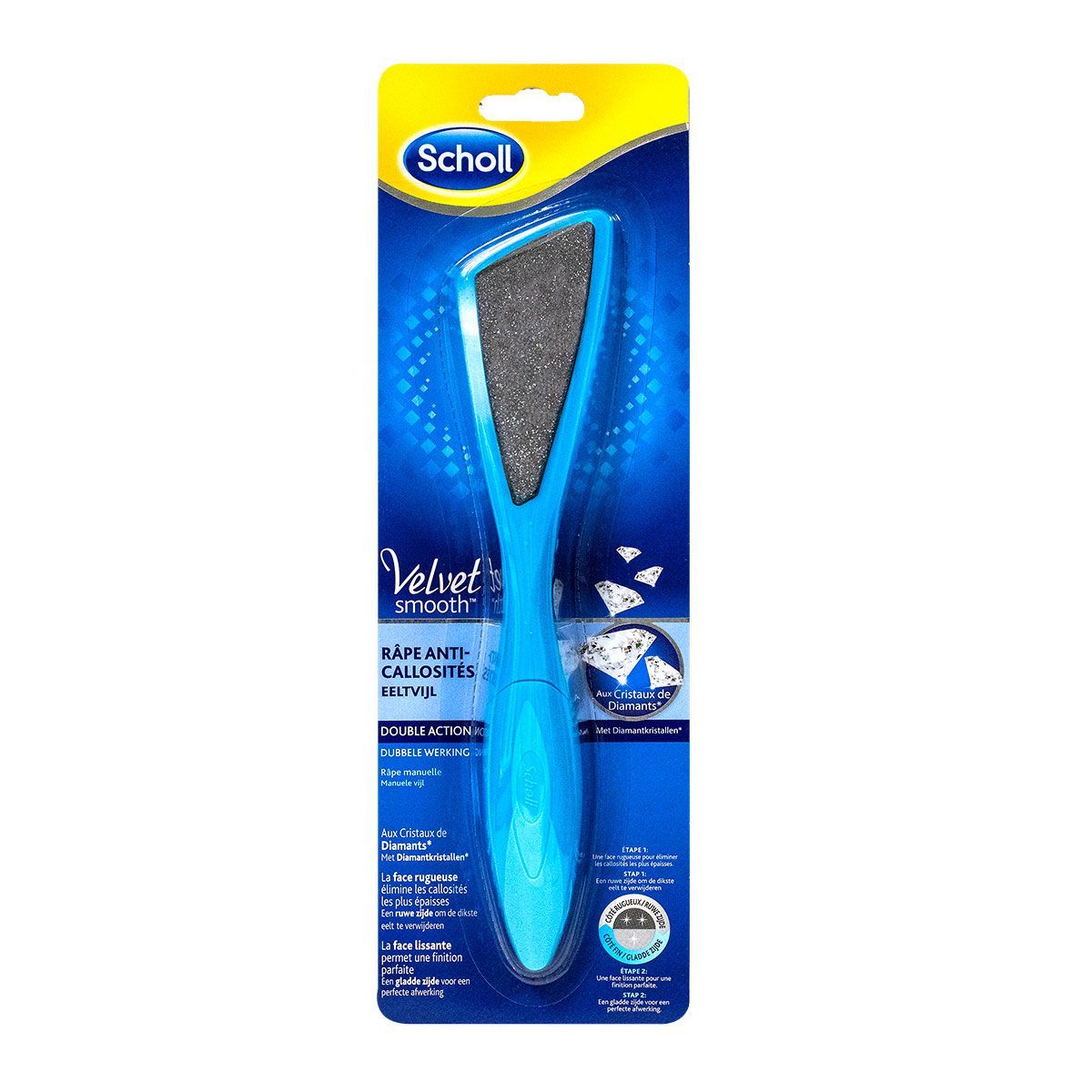 Scholl Velvet Smooth Voetvijl Diamantkristallen Anti-Eelt