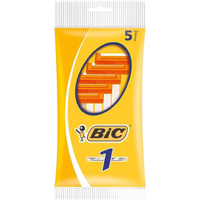 BIC 1 Classic Wegwerpscheermesjes Heren 5 stuks