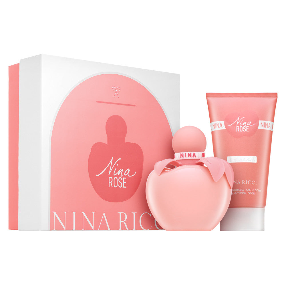Nina Ricci Nina Rose Les Belles de Nina Giftset Eau de Toilette 50 ml + Body Lotion 75 ml productafbeelding