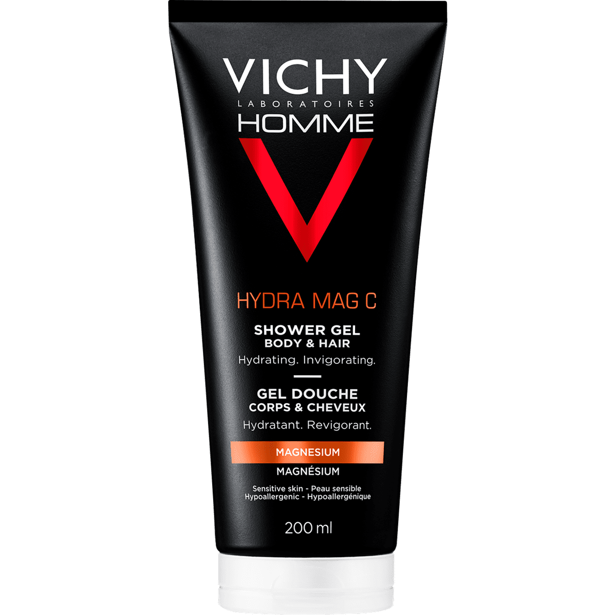 Vichy Homme Hydra Mag C Shower Gel Body & Hair 200 ml