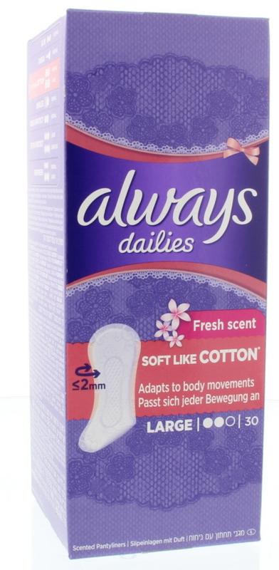 Always Soft Like Cotton Large Inlegkruisjes 30 stuks