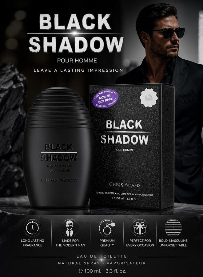 Chris Adams Black Shadow Eau de Toilette 100 ml productafbeelding