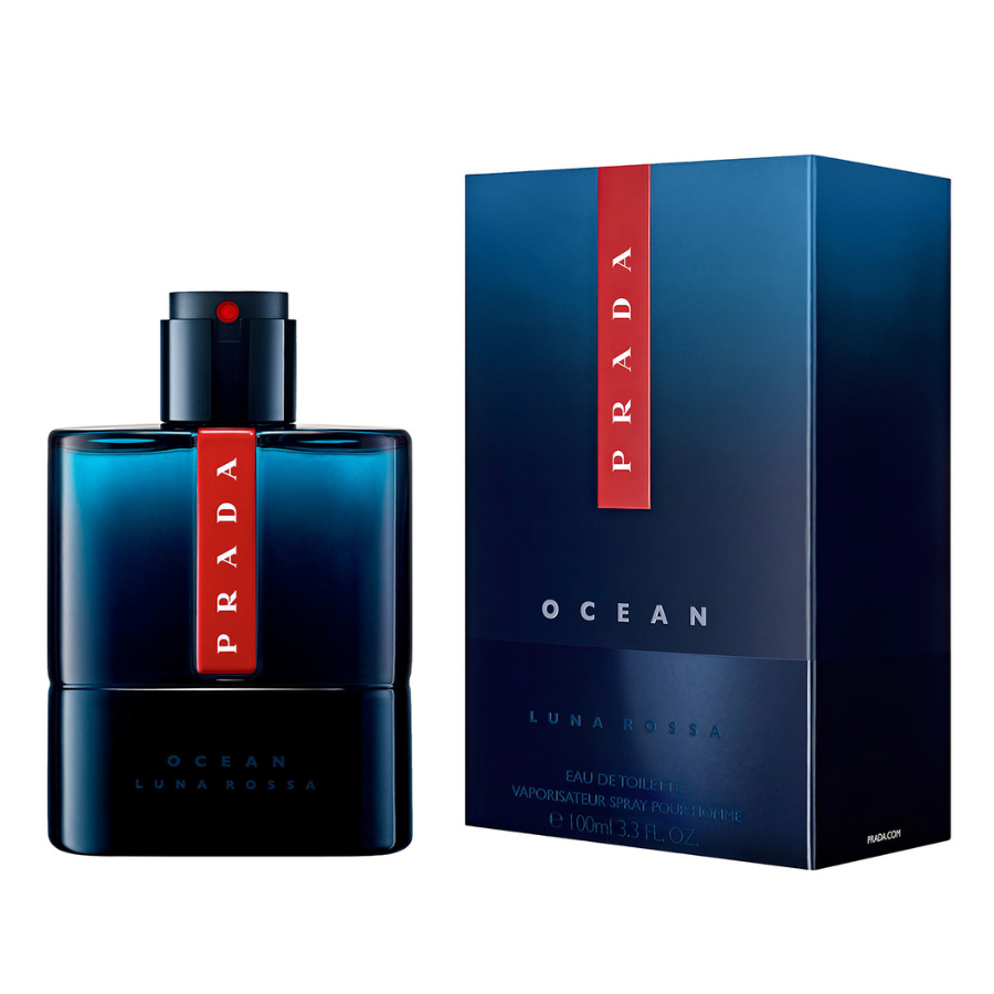 Prada Luna Rossa Ocean Eau de Parfum 150 ml - flacon en verpakking