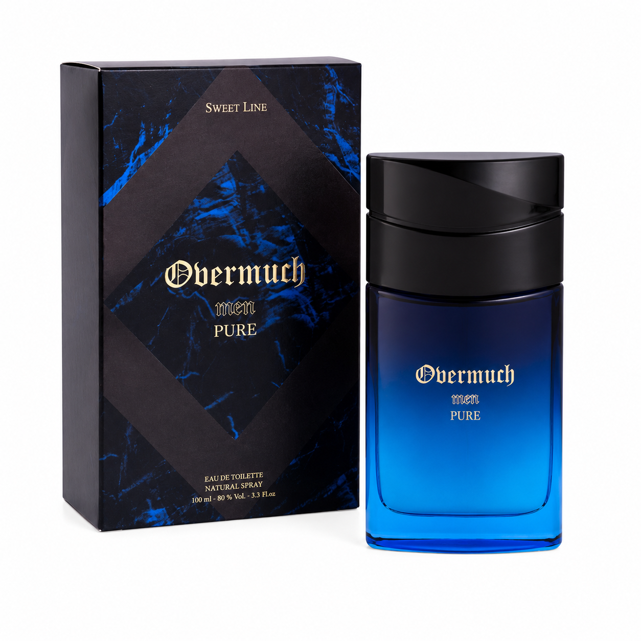 Overmuch Pure Men EDT 100 ml – fles