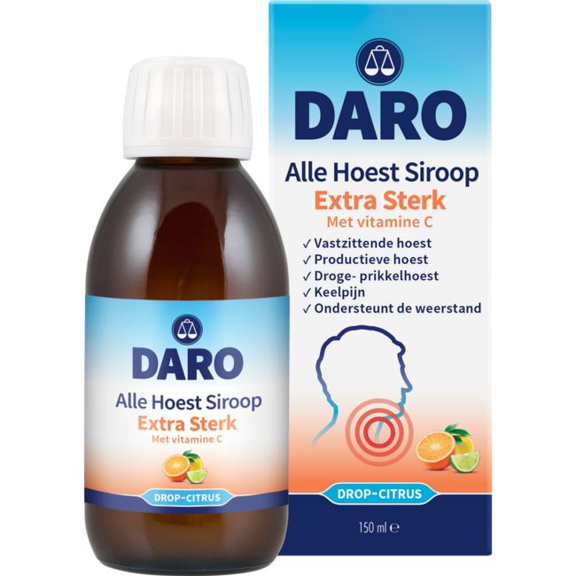Daro Alle Hoest Siroop Extra Sterk Met Vitamine C 150 ml