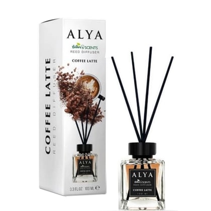 Alya Coffee Latte Geurstokjes 100 ml