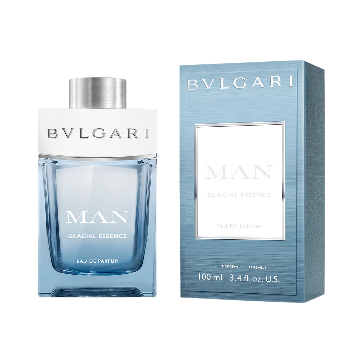 Bvlgari Man Glacial Essence Eau de Parfum 100 ml - flacon en verpakking