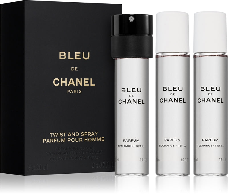 Chanel Bleu de Chanel Parfum Twist and Spray Refill 3 x 20 ml productafbeelding