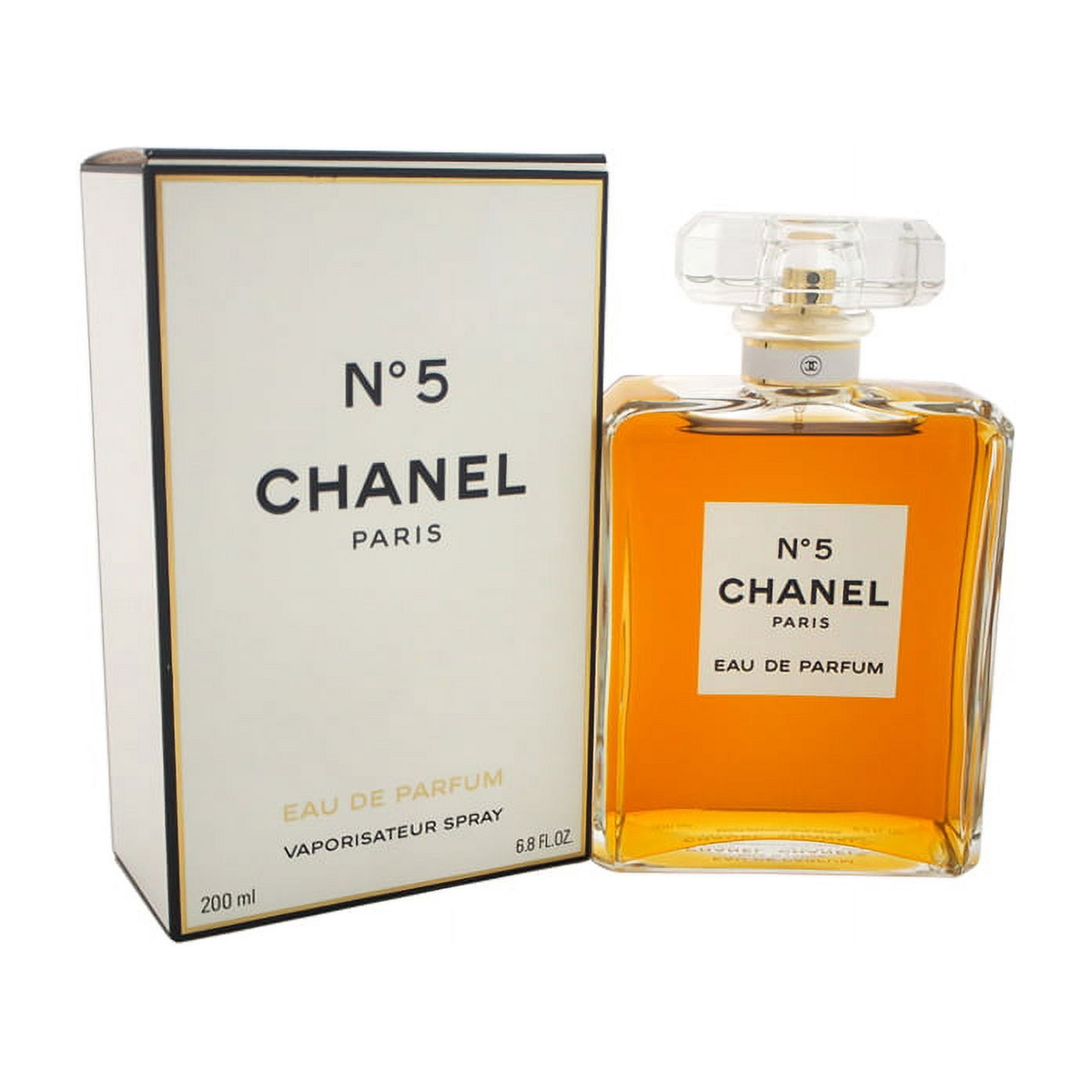 Chanel N°5 Eau de Parfum 200 ml fles en verpakking