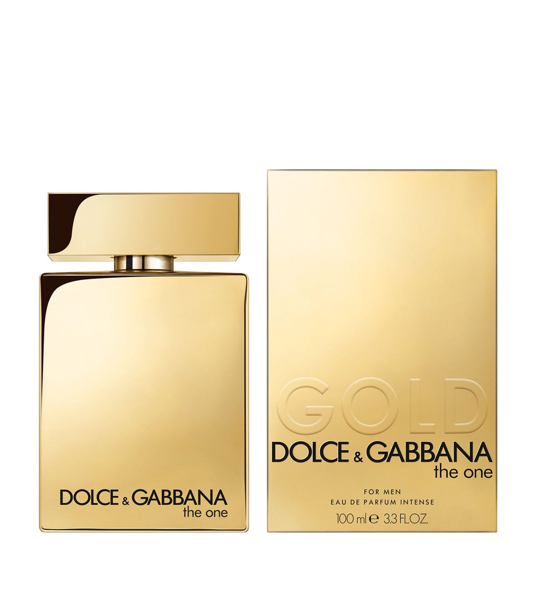 Dolce & Gabbana The One Gold for Men Eau de Parfum Intense 100 ml – flacon en verpakking