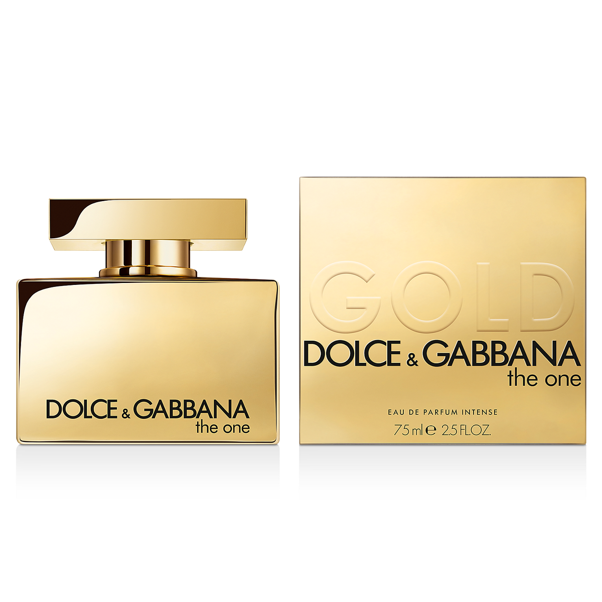 Dolce & Gabbana The One Gold Eau de Parfum Intense 75 ml – flacon en verpakking