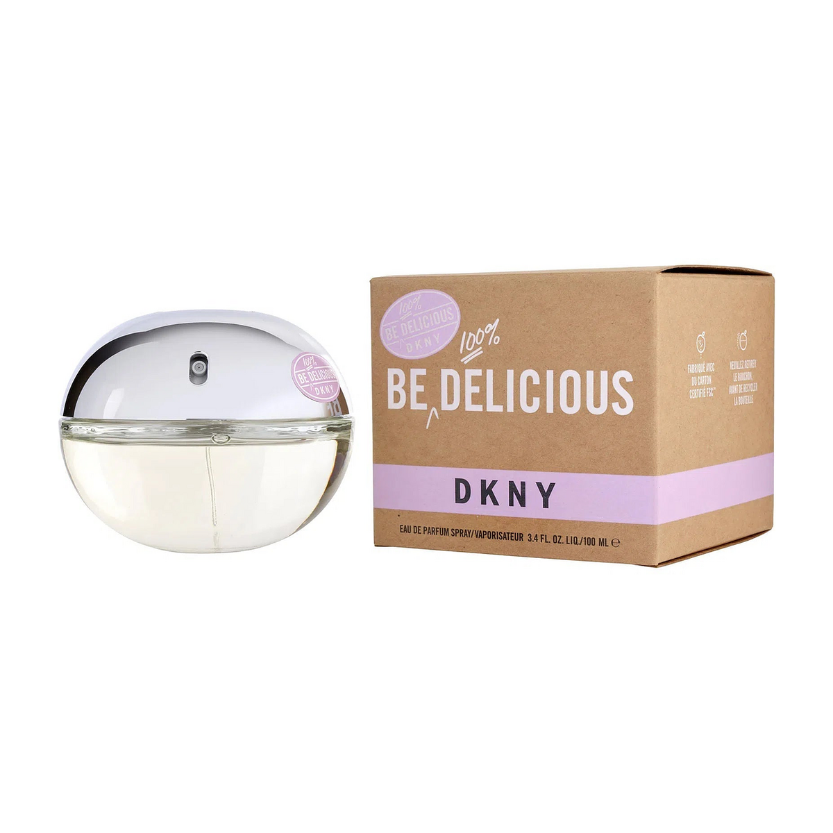 DKNY Be 100% Delicious Eau de Parfum 100 ml – flacon en verpakking