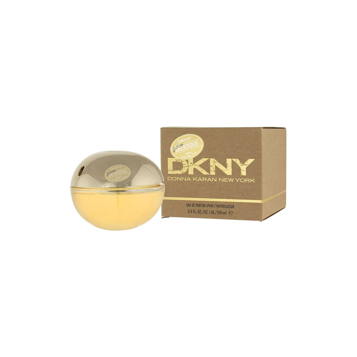 DKNY Golden Delicious Eau de Parfum 100 ml – flacon en verpakking