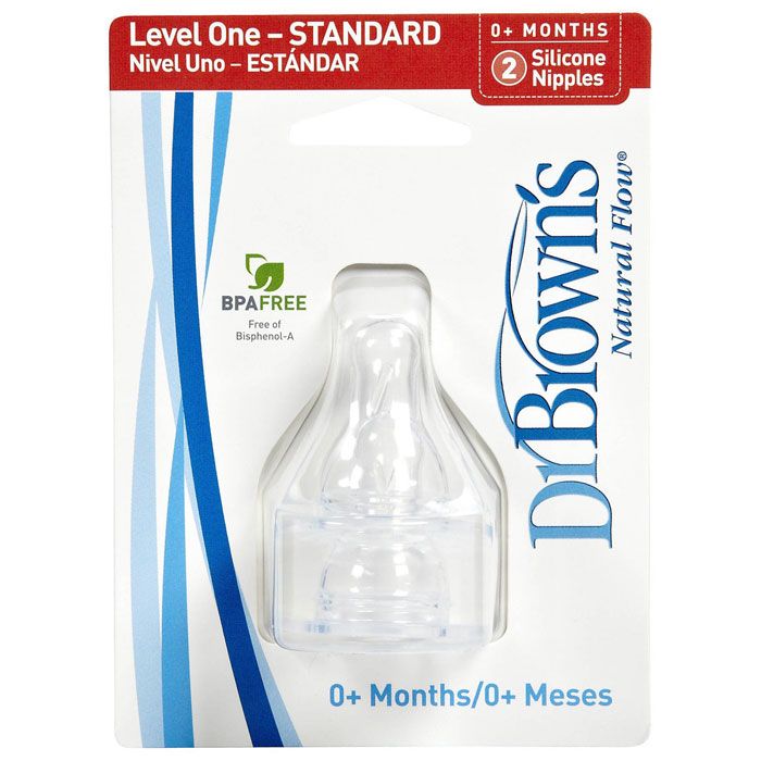 Dr. Brown's Speen Fase 1 Standaardfles 0m+ 2 stuks