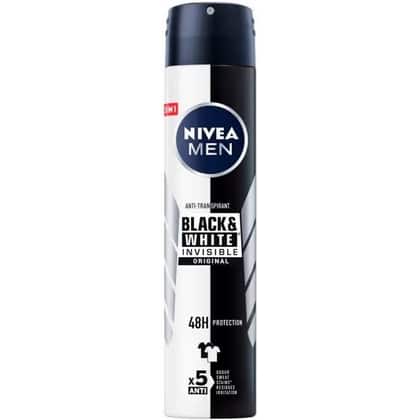Nivea Deospray Men - Invisible Black & White Original Anti Transpirant 200 ml