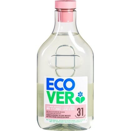 Ecover Vloeibaar Wasmiddel - Wol & Fijnwas Waterlelie & Groene Meloen 1430 ml / 31 scoops