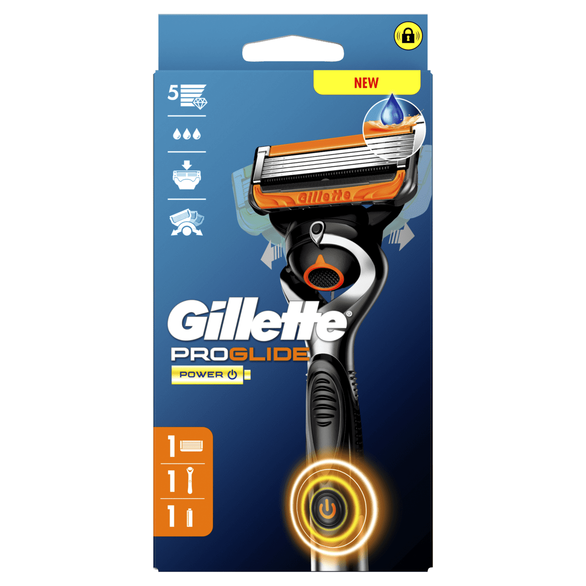 Gillette Houder Fusion5 Proglide Power + 1 mesje en batterij
