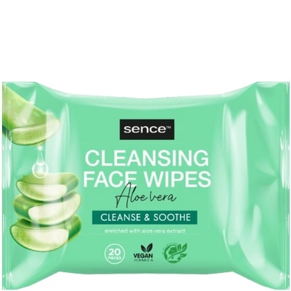 Sence Gezicht - Reinigingsdoekjes Aloë Vera 20 stuks