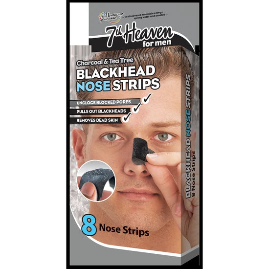 7th Heaven For Men Blackhead Nose Strips Charcoal & Tea Tree 8 stuks