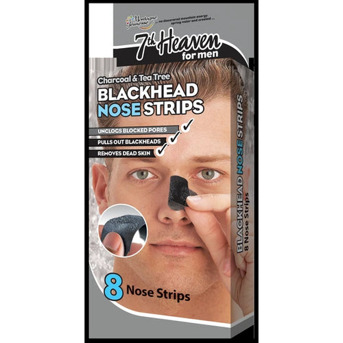 7th Heaven For Men Blackhead Nose Strips Charcoal & Tea Tree 8 stuks