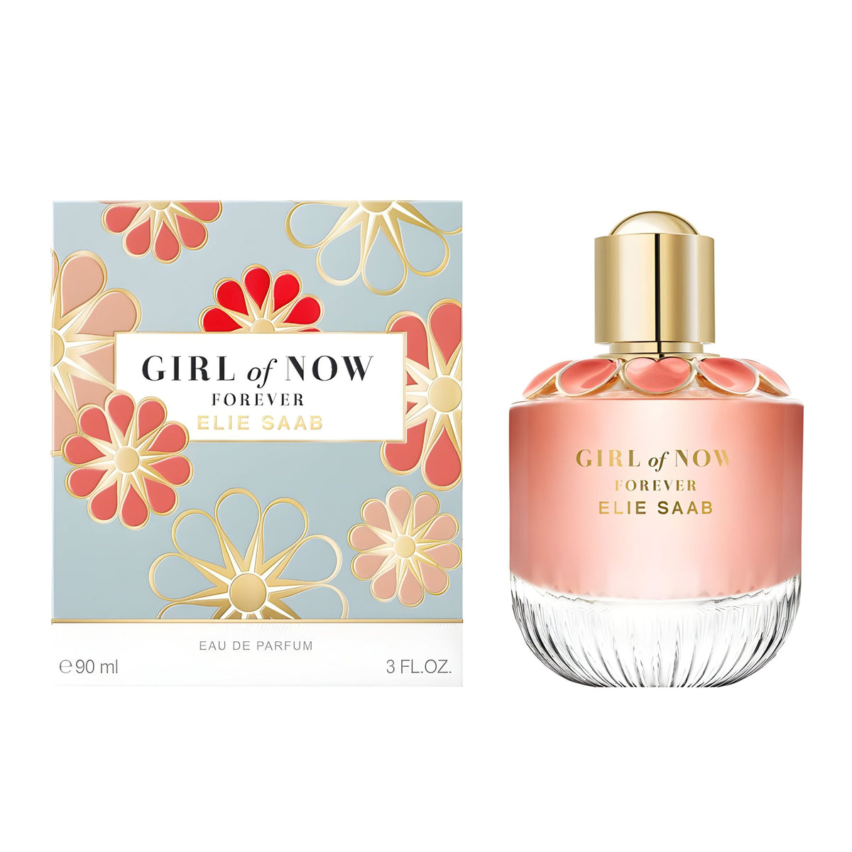Elie Saab Girl of Now Forever Eau de Parfum 90 ml - flacon en verpakking