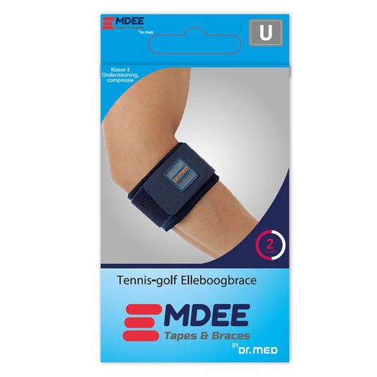 EMDEE Tennis-Golf Elleboogbrace Blauw Universeel