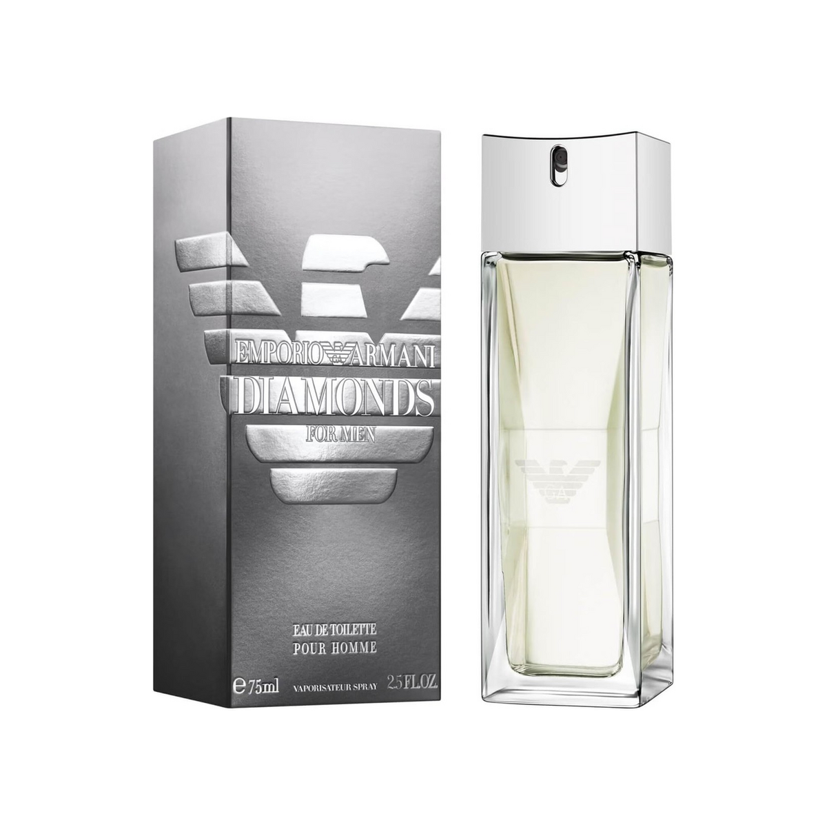 Emporio Armani Diamonds for Men Eau de Toilette 75 ml - flacon en verpakking