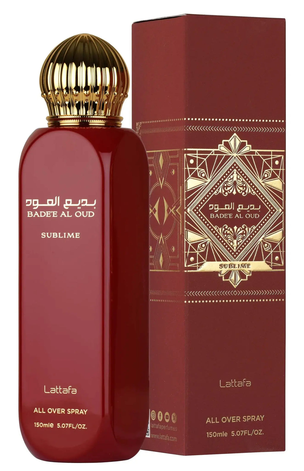 All Over Spray Bade’e al Oud Sublime 150 ml – fles