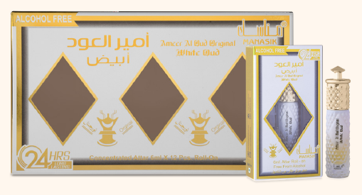 Ameer White Oud Roll on 6ml – fles
