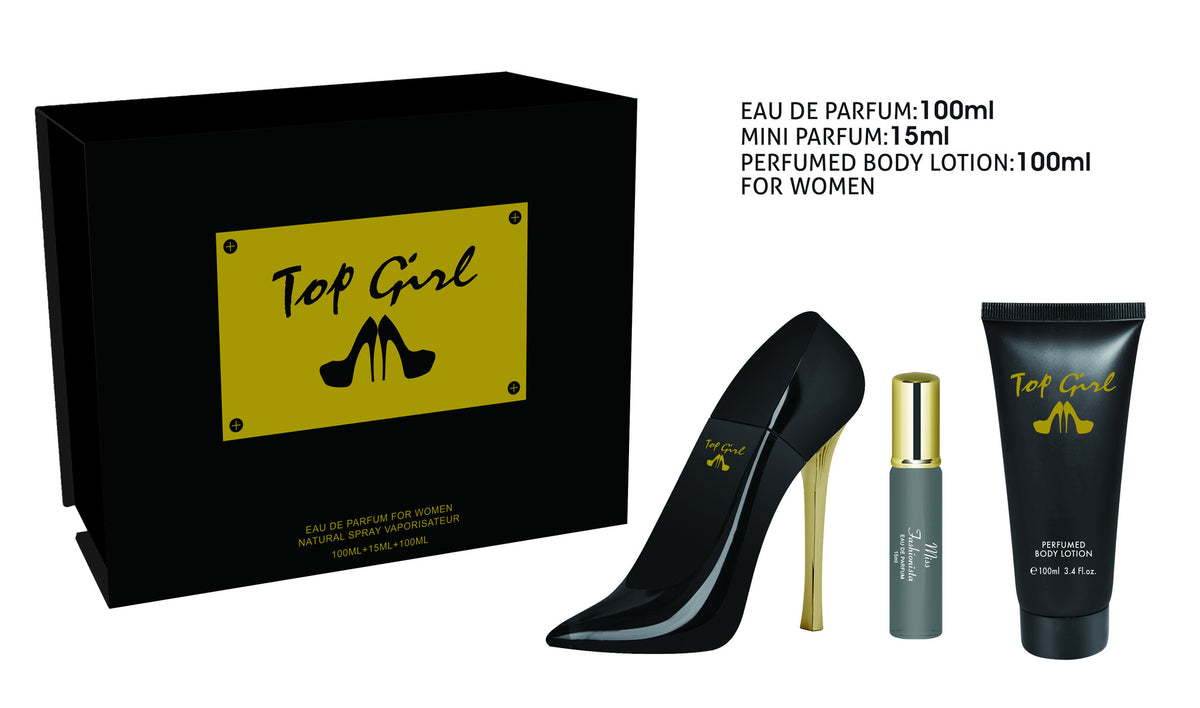 Top Girl Black Giftset 3 pcs – fles