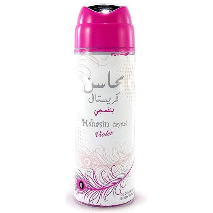 Mahasin Crystal Violet Perfumed Body Spray 200 ml – fles