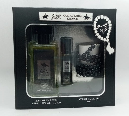 Oud Al Fares Khososi Giftset 3 pcs – fles