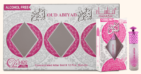 Oud Abiyad Roll on 6 ml – fles