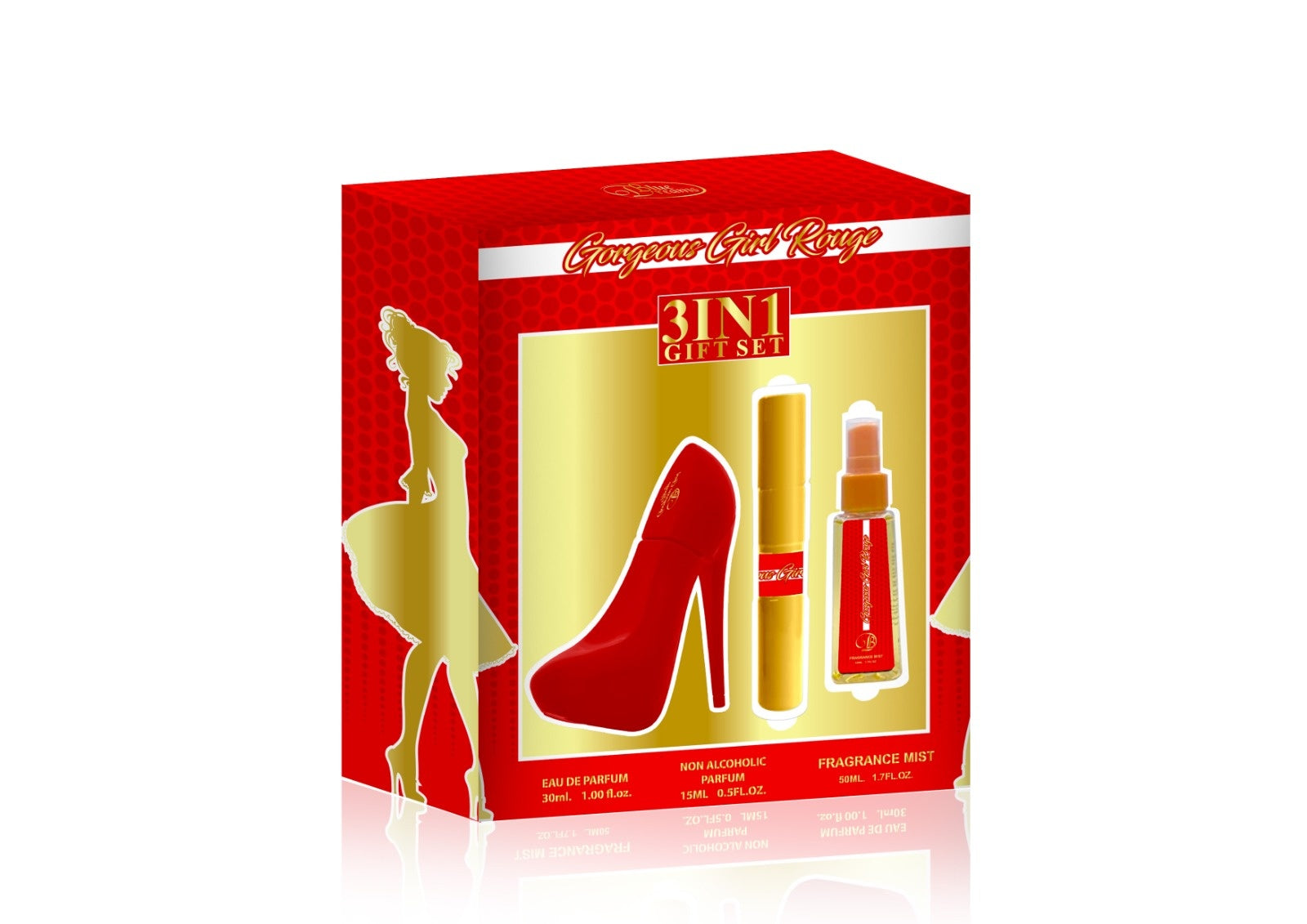 Gorgeous Girl rouge giftset 3 pcs – fles