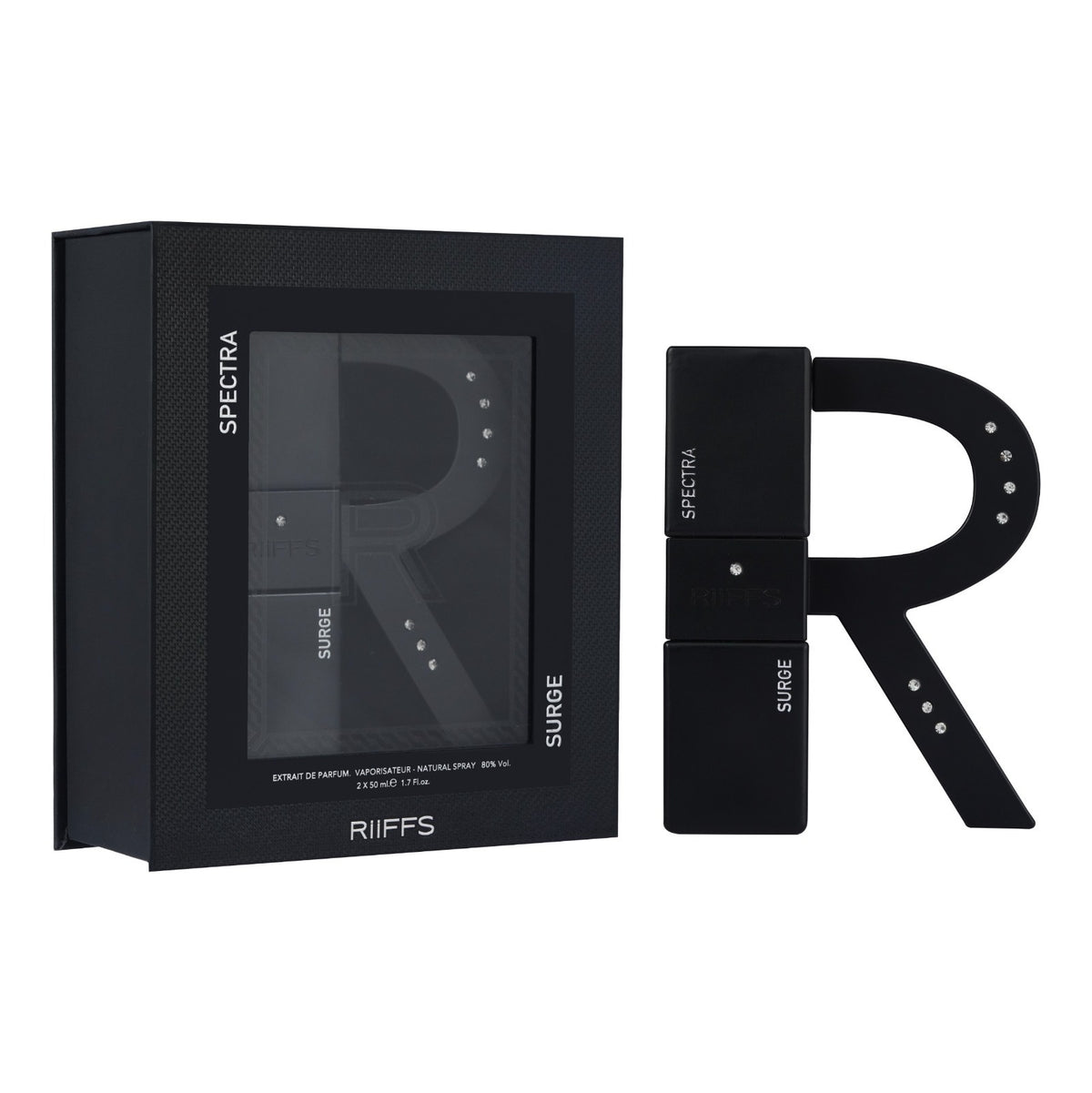 R – Spectra & Surge EDP 50 ml + 50 ml – fles met verpakking