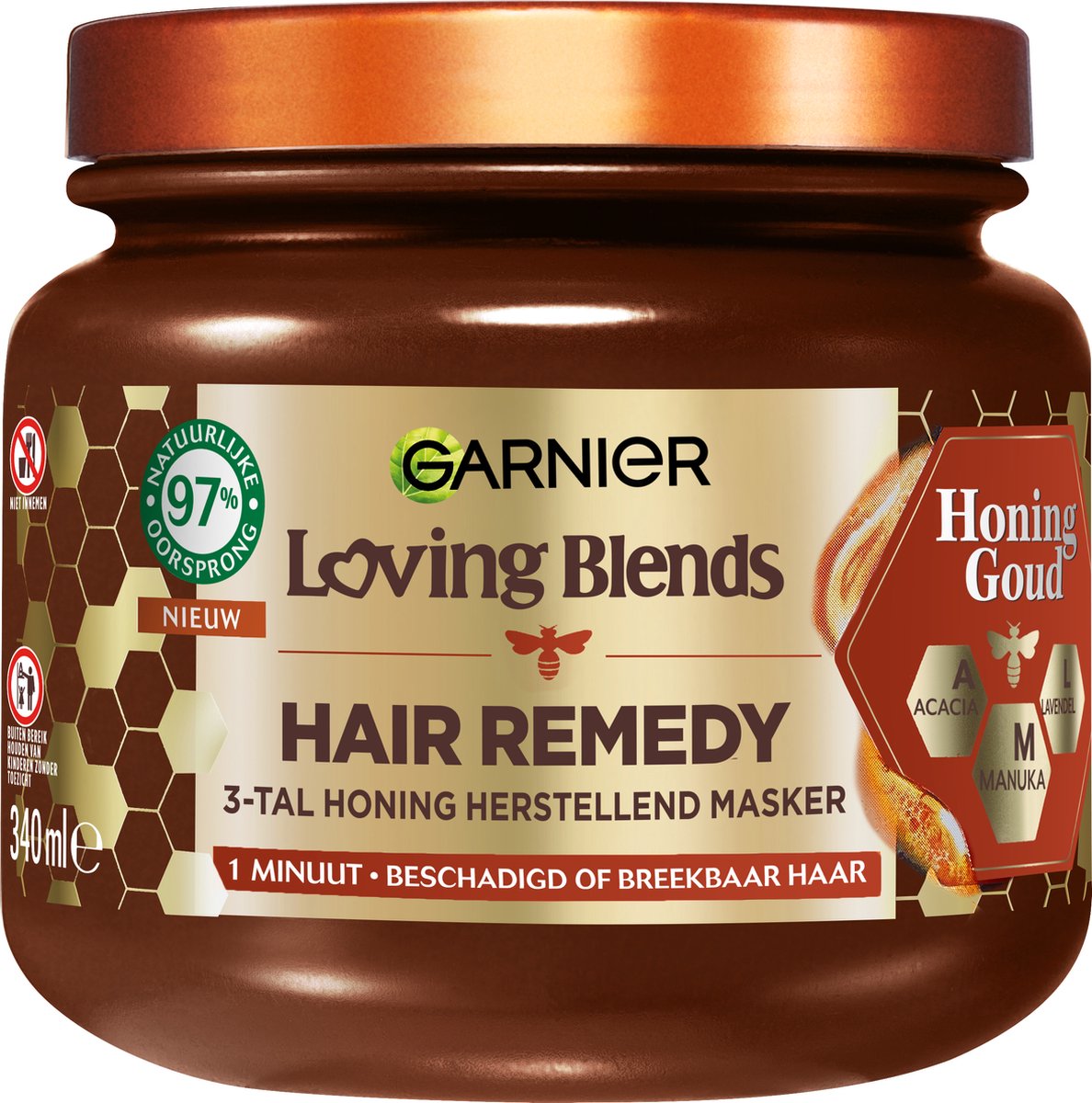 Garnier Loving Blends Hair Remedy Honing Goud Haarmasker 340 ml