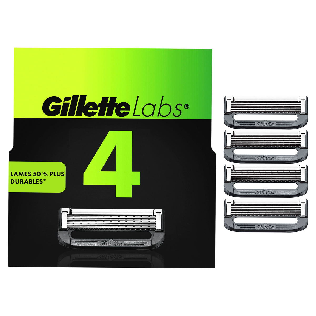 GilletteLabs Scheermesjes 4 stuks
