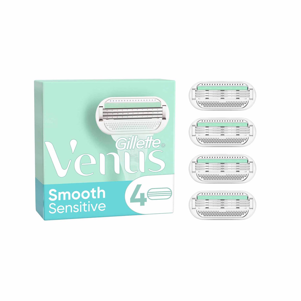 Gillette Venus Smooth Sensitive Scheermesjes 4 stuks