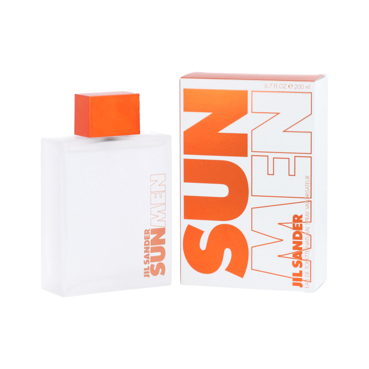 Jil Sander Sun Men 200 ml – flacon en verpakking