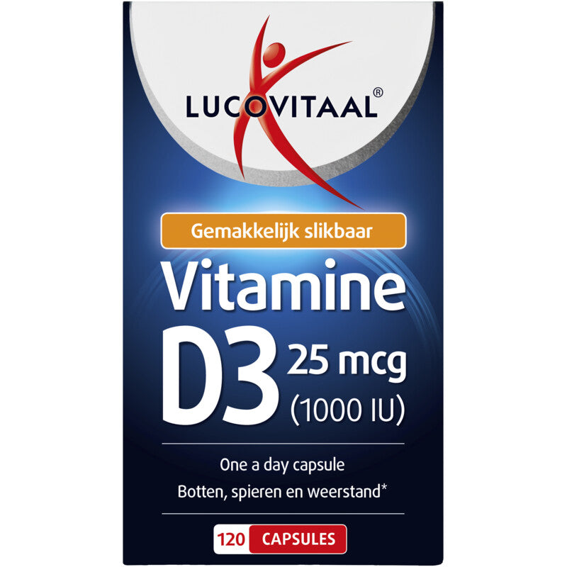 Lucovitaal Vitamine D3 25 mcg 120 Capsules