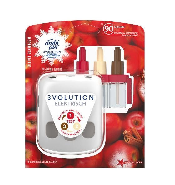 Ambi Pur 3Volution Apparaat + Spiced Apple Navulling 20 ml