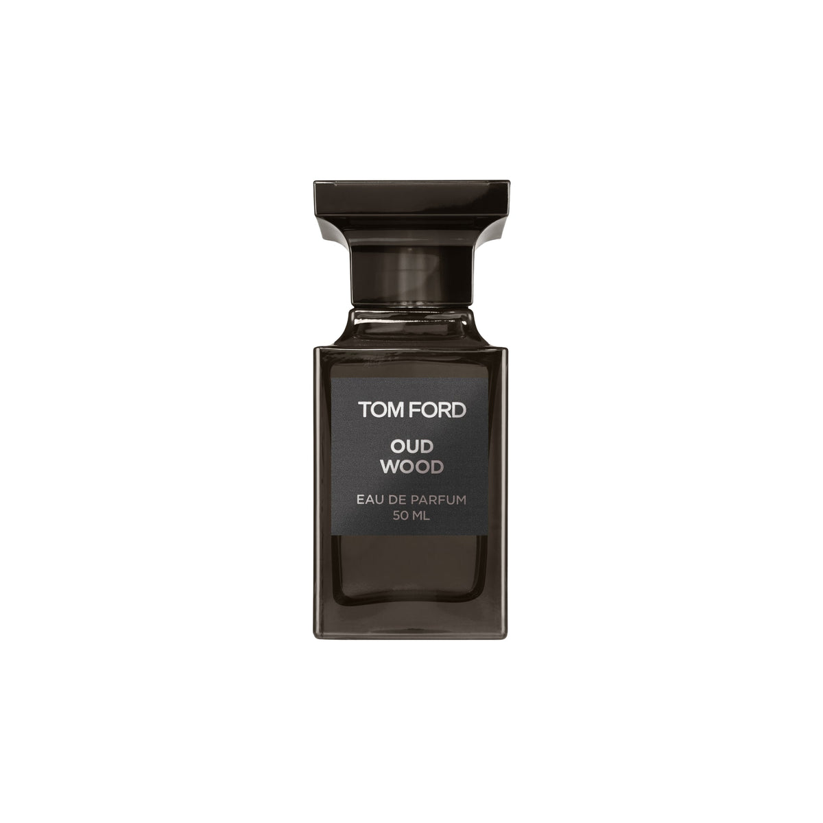 Tom Ford Oud Wood Eau de Parfum 50 ml - volledige flacon op wit