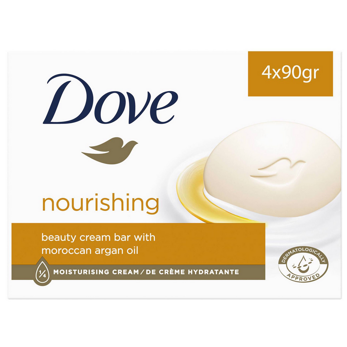 Dove Argan Oil Beauty Cream Bar 4 x 90 g