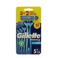 Gillette Sensor3 Cool 3+2 Wegwerpmesjes