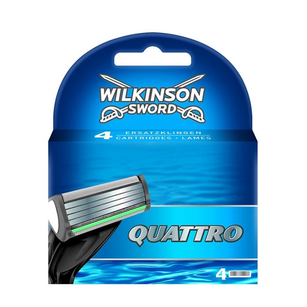 Wilkinson Sword Quattro Scheermesjes 4 stuks