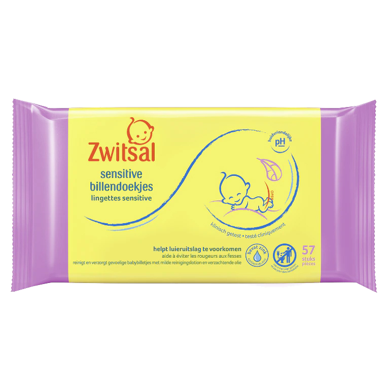 Zwitsal Sensitive Billendoekjes 15 x 57 stuks