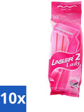 Laser Twin Women Wegwerpmesjes 10 stuks