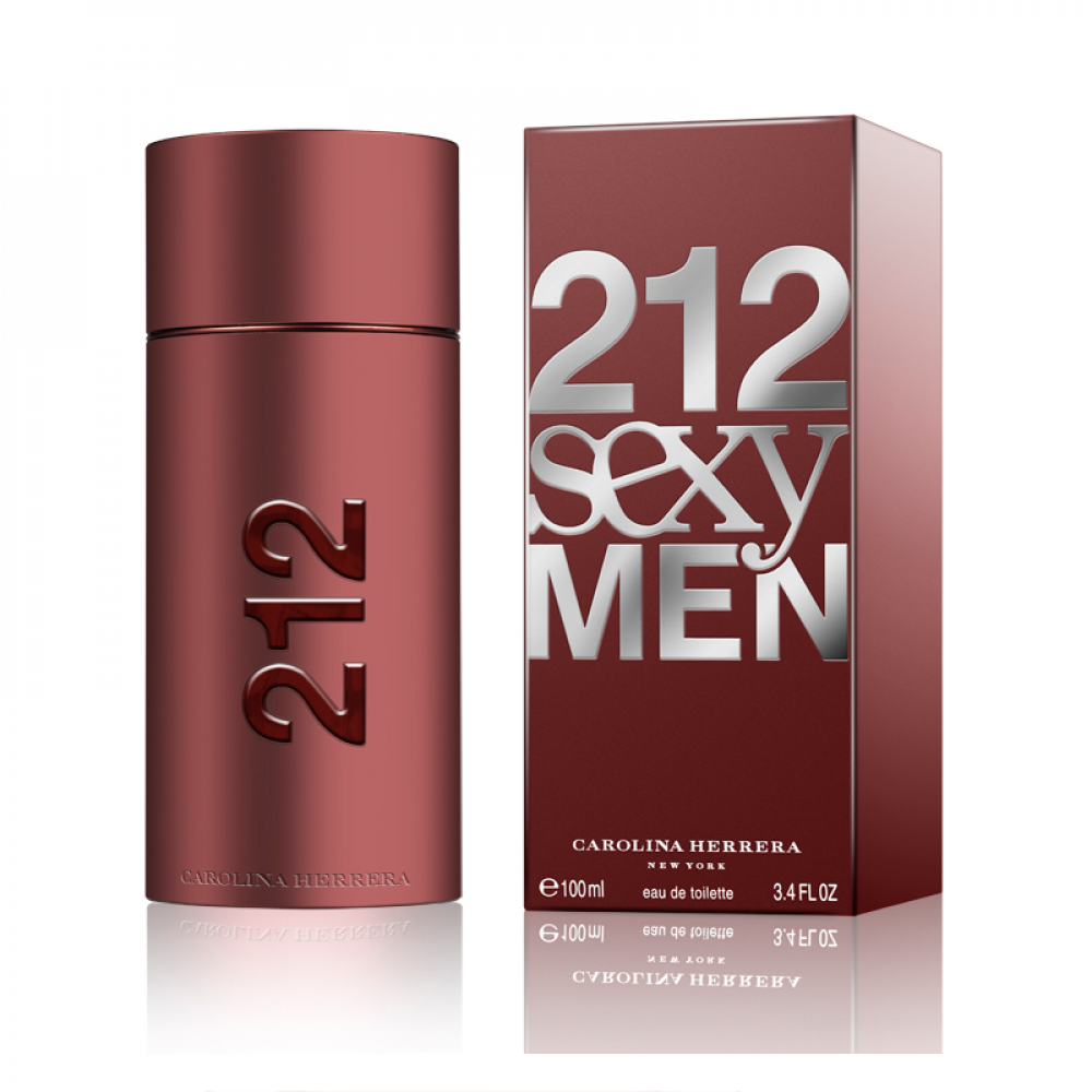Carolina Herrera 212 Sexy Man Eau de Toilette 100 ml - flacon en verpakking