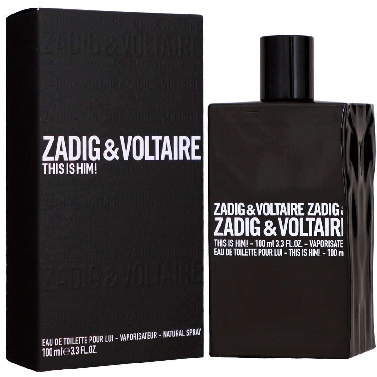 Zadig & Voltaire This Is Him! Eau de Toilette 100 ml - flacon en verpakking