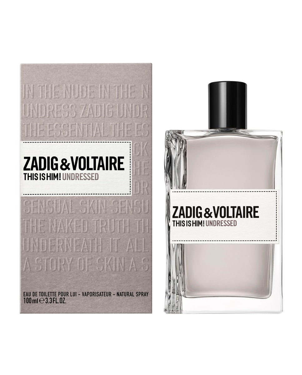 Zadig & Voltaire This Is Him! Undressed Eau de Toilette 100 ml - flacon en verpakking